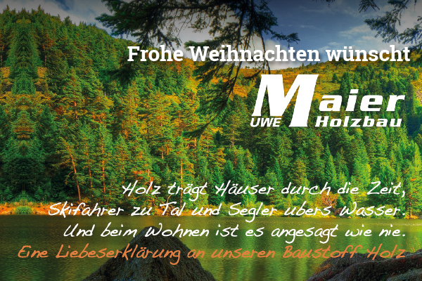 Uwe Maier Holzbau GmbH – Fröhliche Weihnachten!